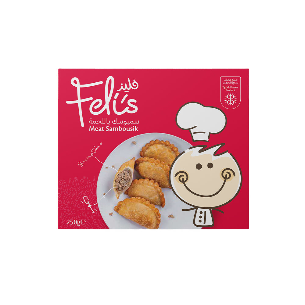 Feli's Kitchen Frozen Meat Sambousik 250g