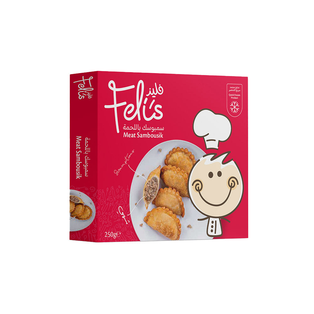 Feli's Kitchen Frozen Meat Sambousik 250g