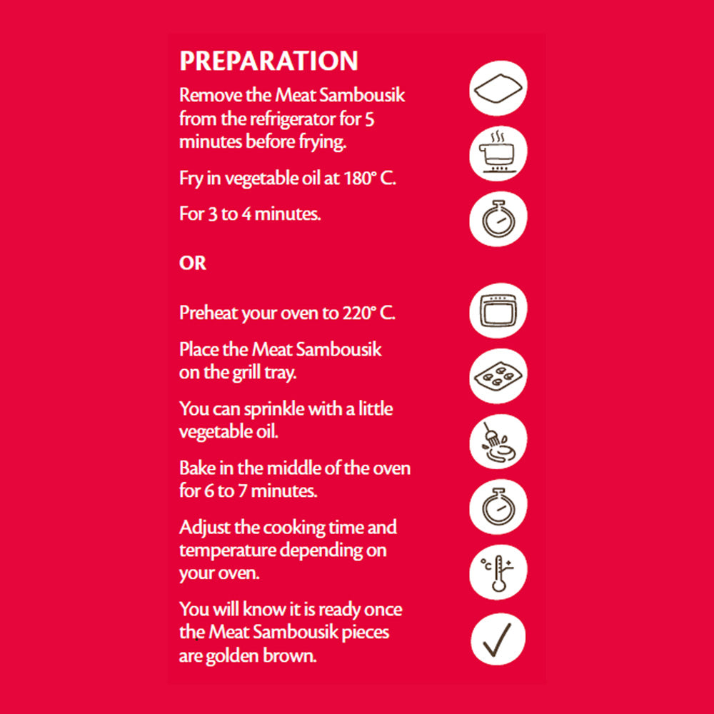 Feli's Kitchen Frozen Meat Sambousik 250g