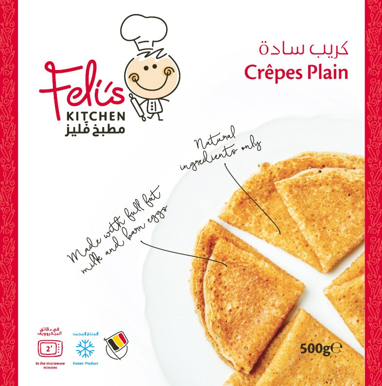 Feli's Kitchen Frozen Crepes Plain 500g