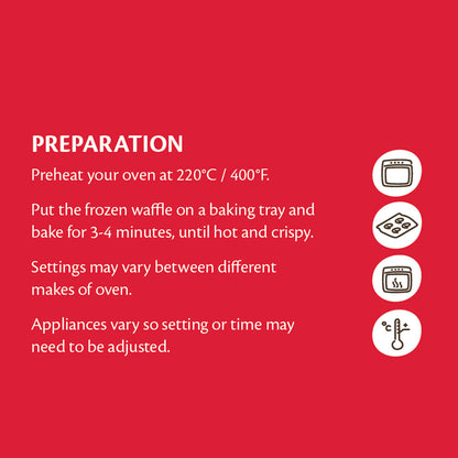 Feli's Kitchen Frozen Belgian Waffles 160g