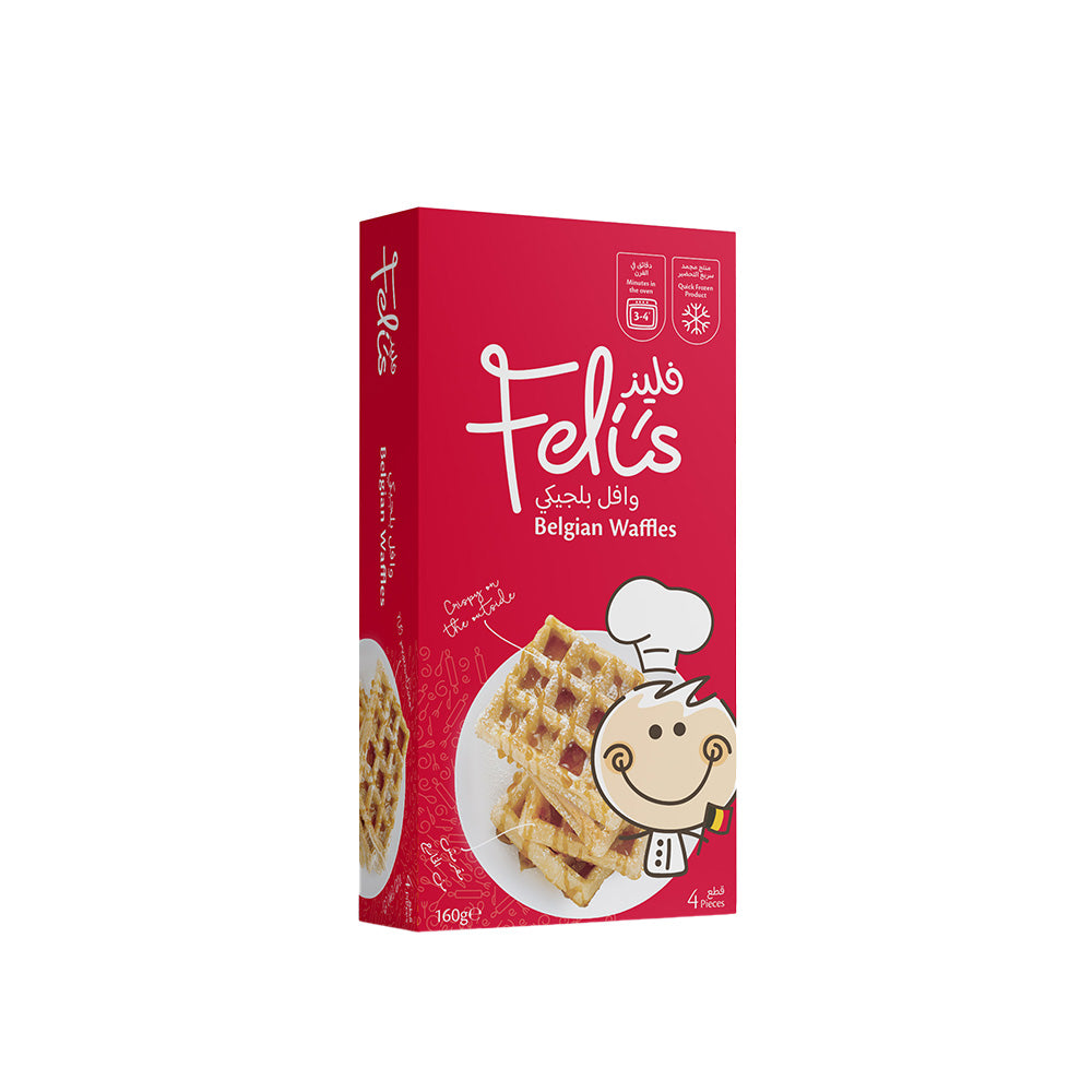 Feli's Kitchen Frozen Belgian Waffles 160g