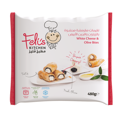 Feli's Kitchen Frozen Cheese & Olive Bites 480g 1 + 1 FREE