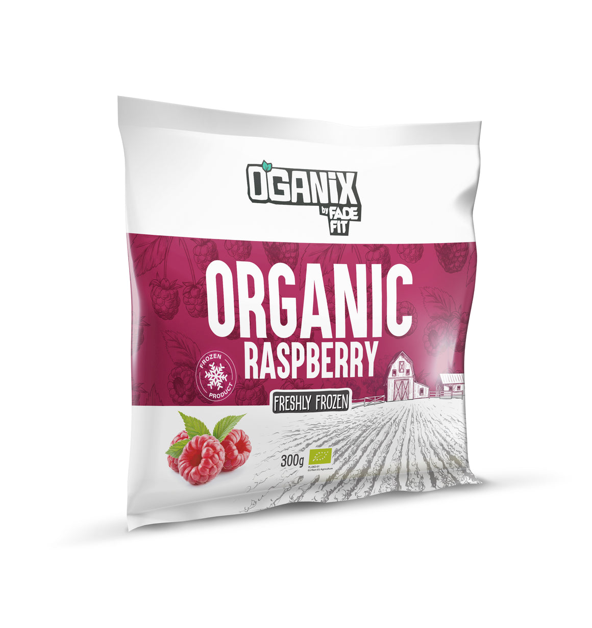 Oganix by FadeFit Organic Raspberry, Freshly Frozen 300gm