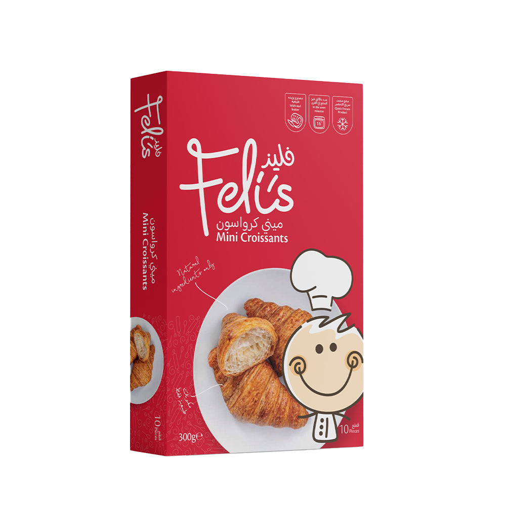 Feli's Kitchen Frozen Mini Croissants 300gm (10pcs)