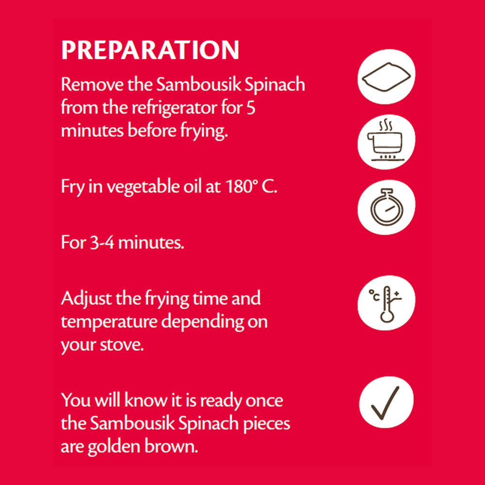 Feli's Kitchen Frozen Spinach Sambousik 250g