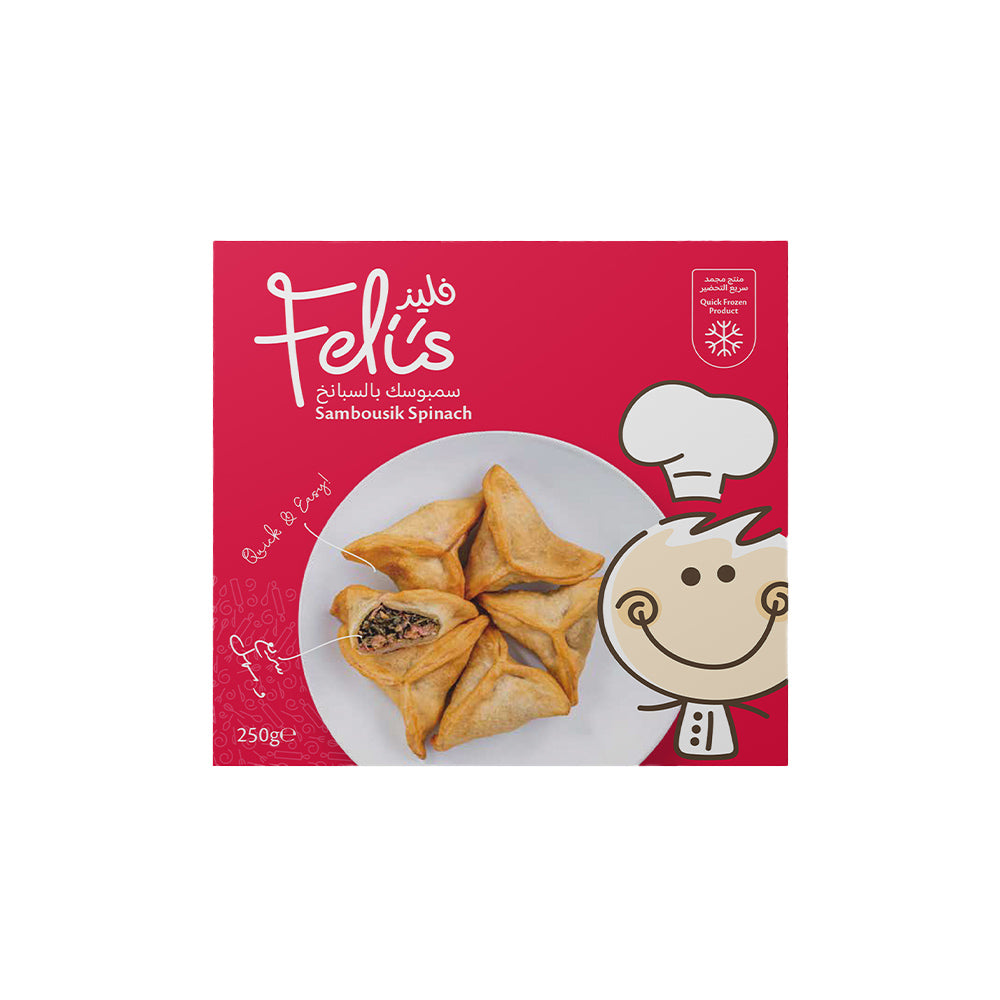 Feli's Kitchen Frozen Spinach Sambousik 250g