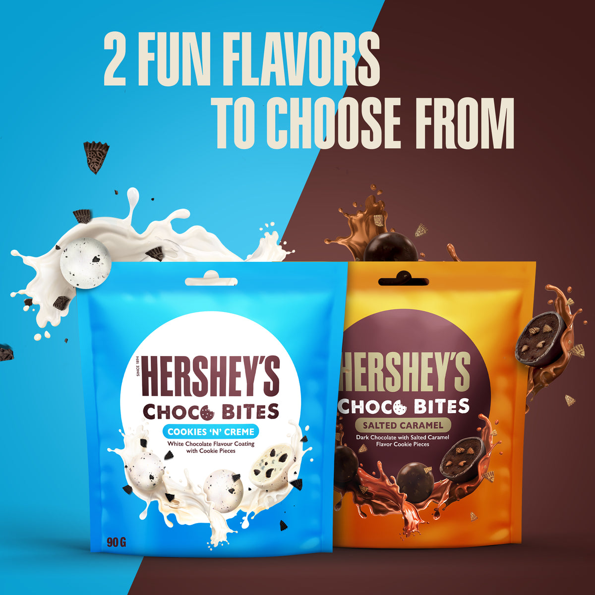 Hershey's Choco Bites Cookies 'N' Crème Cookie Pieces 90gm – Click Cuisine