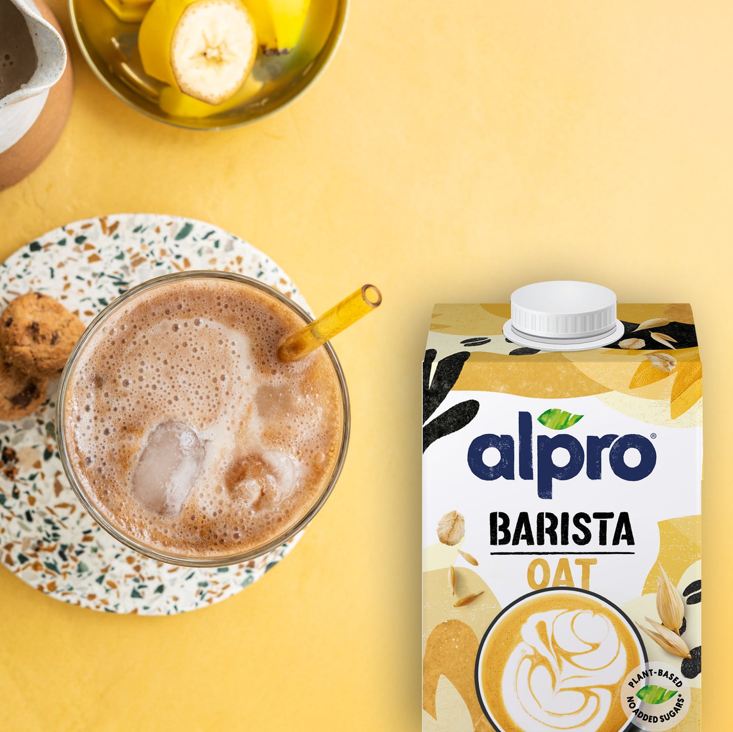 Alpro Barista Oat Drink 500ml, 100% Plant Based And Dairy Free, Suitable For Vegans, Naturally Free From Lactose, Rich In Nutrients