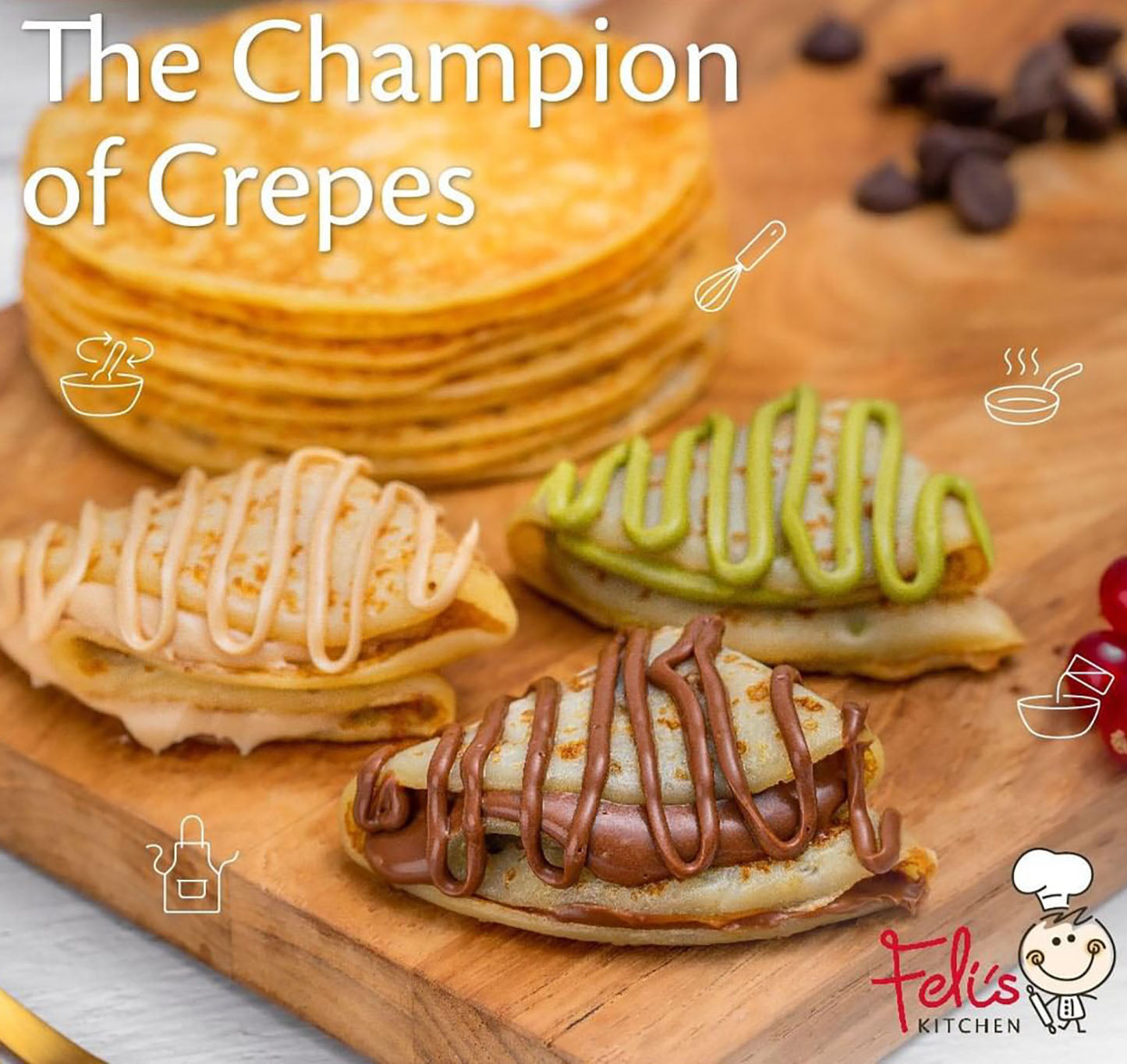 Feli's Kitchen Frozen Crepes Plain 500g