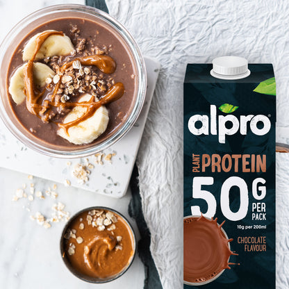 Alpro Soya High Protein Chocolate Drink 1L, 100% Plant Based And Dairy Free, Suitable For Vegans, Naturally Free From Lactose, Rich In Nutrients