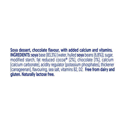 Alpro Soya Dessert Chocolate 4 x 125g, 100% Plant Based And Dairy Free, Suitable For Vegans