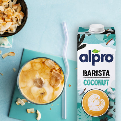 Alpro Barista Coconut Drink, Pack Of 1L, Totally Plant Based, Dairy & Vegan, Naturally Free From Lactose, Fabulously Foamable Addition To Your Coffee