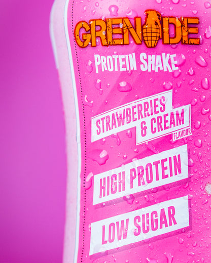 Grenade Strawberries & Cream Protein Shake - High Protein - Low Sugar 330ml