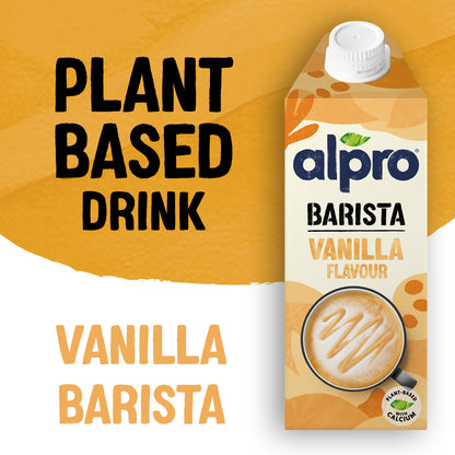 Alpro Barista Oat Vanilla 750ml, 100% Plant Based And Dairy Free, Suitable For Vegans, Naturally Free From Lactose, Rich In Nutrients