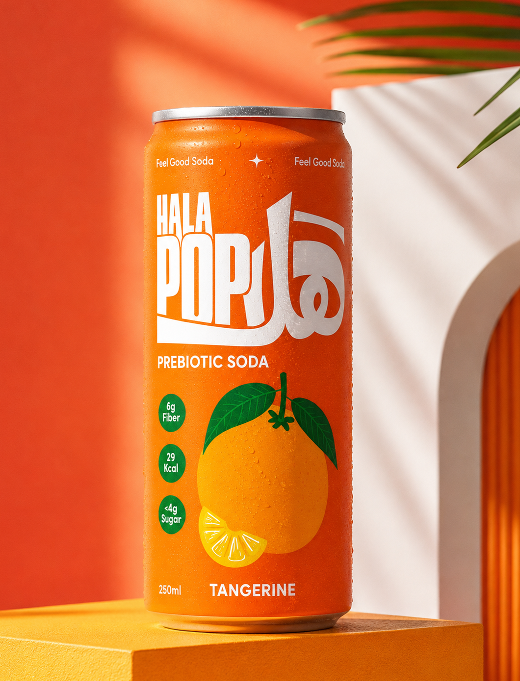 HALAPOP Probiotic Soda Tangerine 250ml