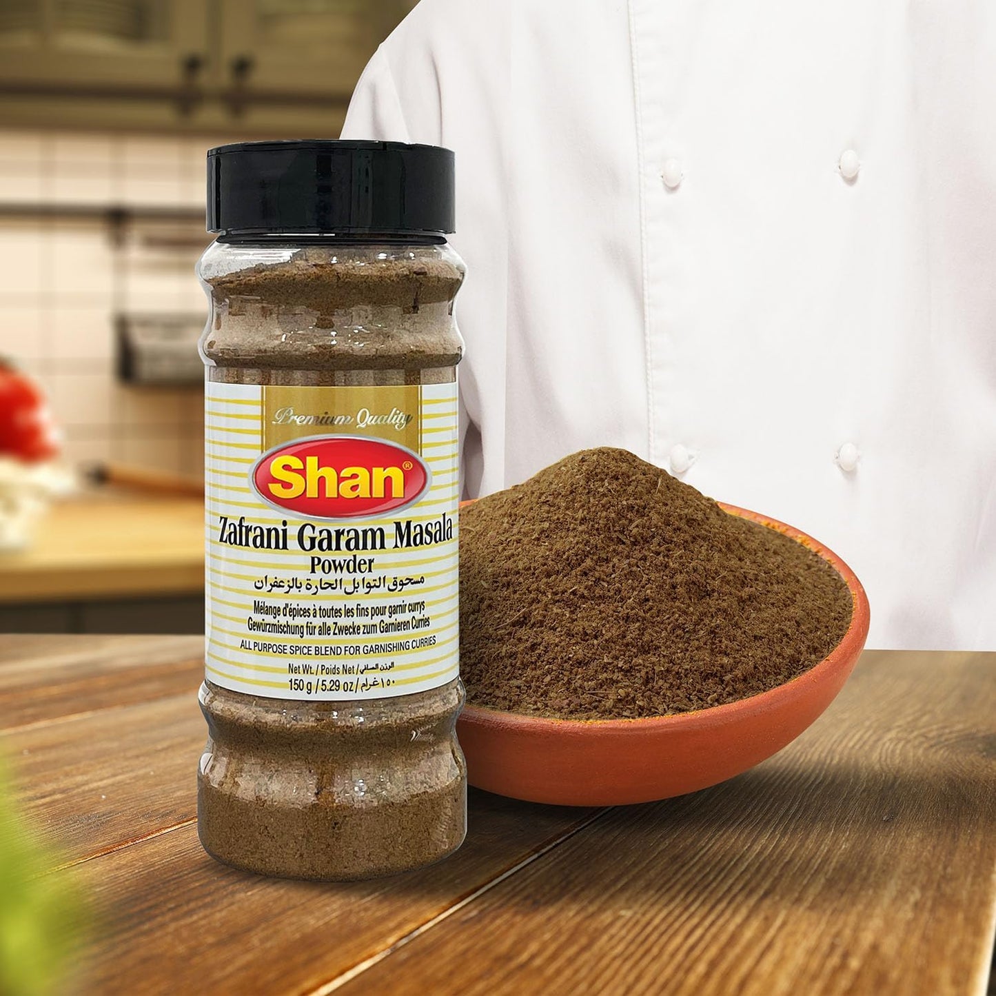 Shan Zafrani Garam Masala Powder 150gm - Bottle