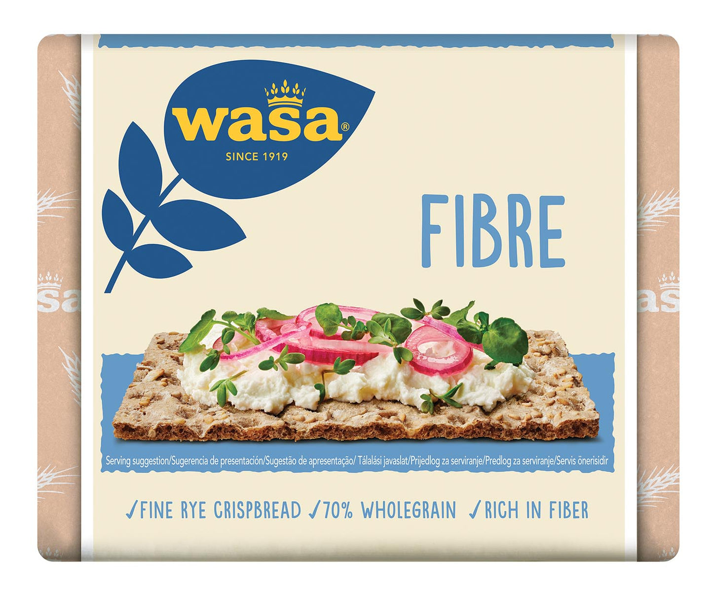 Wasa Fibre Rye Crispbread Crackers 230g