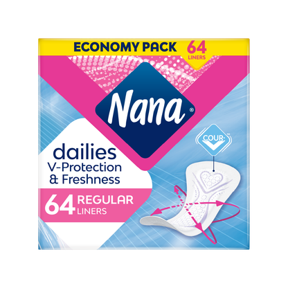 Nana Panty Liners Duo Normal (64pcs)