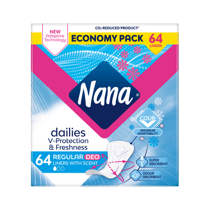Nana Panty Liners Duo Normal Scented (64pcs)