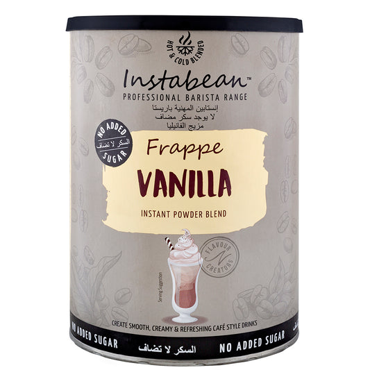 Instabean Vanilla Frappe Mix, Professional Barista Range- Instant Powder Blend -1Kg