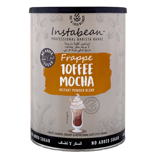 Instabean Toffee Mocha Frappe Mix, Professional Barista Range- Instant Powder Blend -1Kg