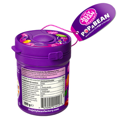 The Jelly Bean Factory 36 Mix Gourmet Flavors Jellybeans, Pop A Bean - 100g