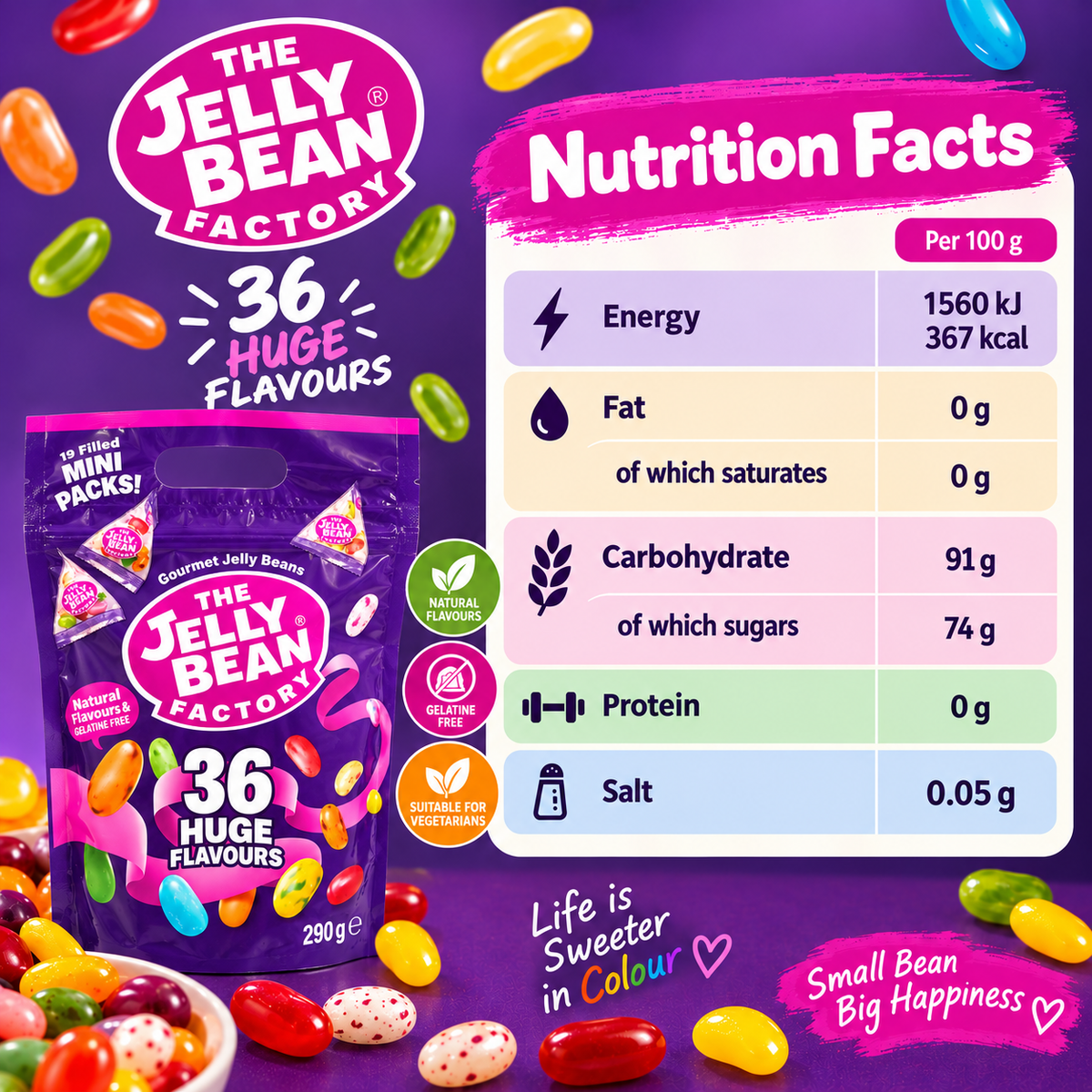 The Jelly Bean Factory Sharing Bag - 290g