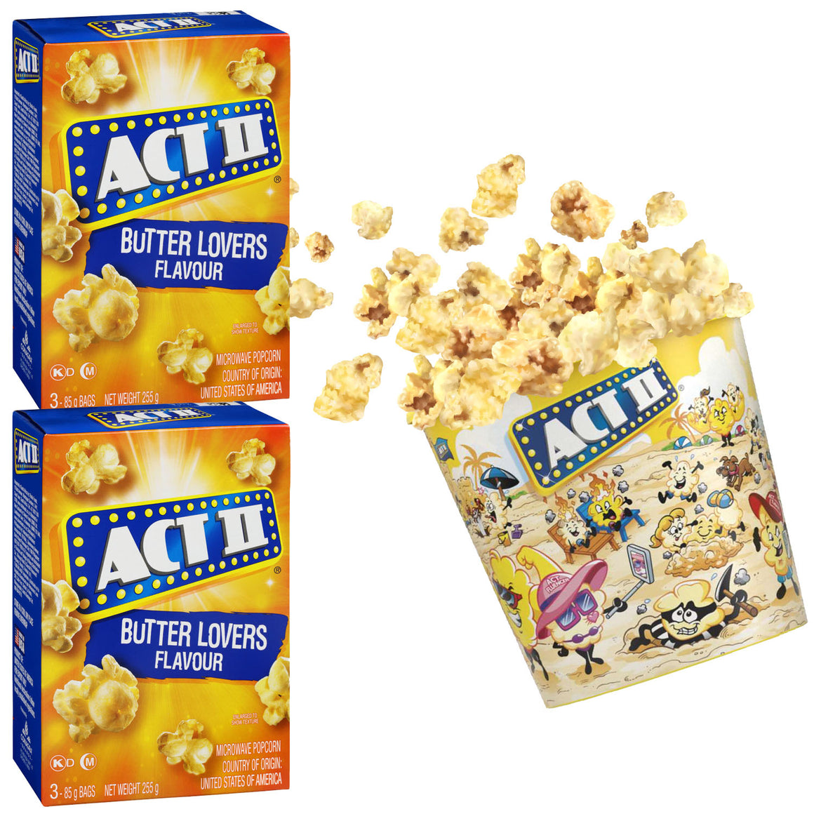 Act II Popcorn Butter Lover 255gm (Pack of 2)