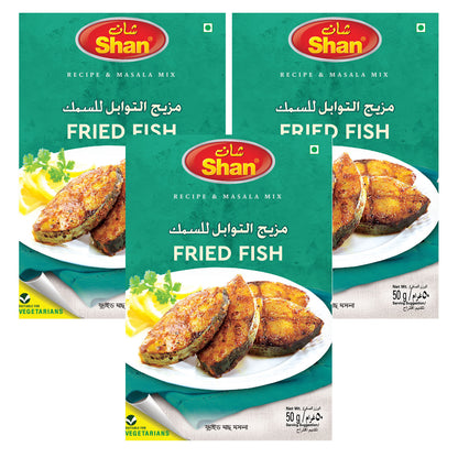 Shan Fried Fish Recipe & Seasoning Mix 50gm(Triple Pack)