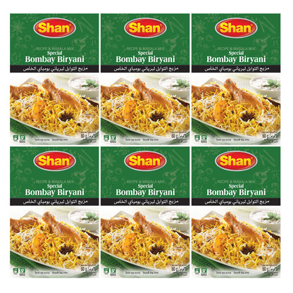 Shan Special Bombay Biriyani Recipe & Seasoning Mix 60gm(Pack of 6)
