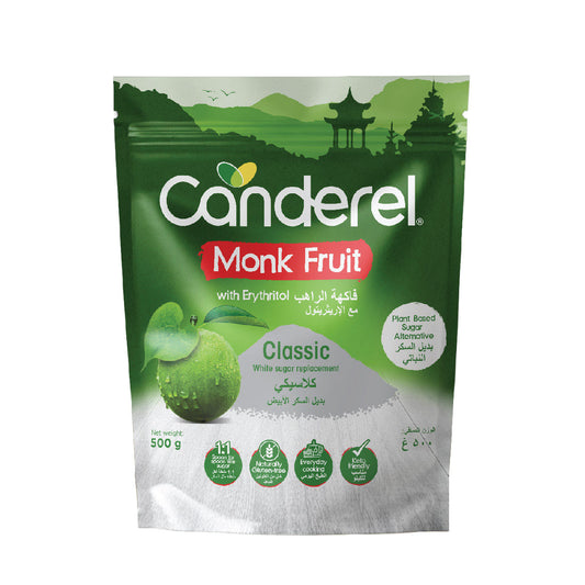 Canderel Monk Fruit With Erythritol Canister 500gm