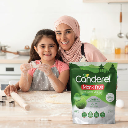 Canderel Monk Fruit With Erythritol Canister 500gm
