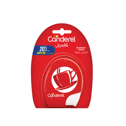 Canderel Aspartame 300 TABS+60 TABS Free, Low Calorie Sweetener