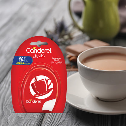 Canderel Aspartame 300 TABS+60 TABS Free, Low Calorie Sweetener