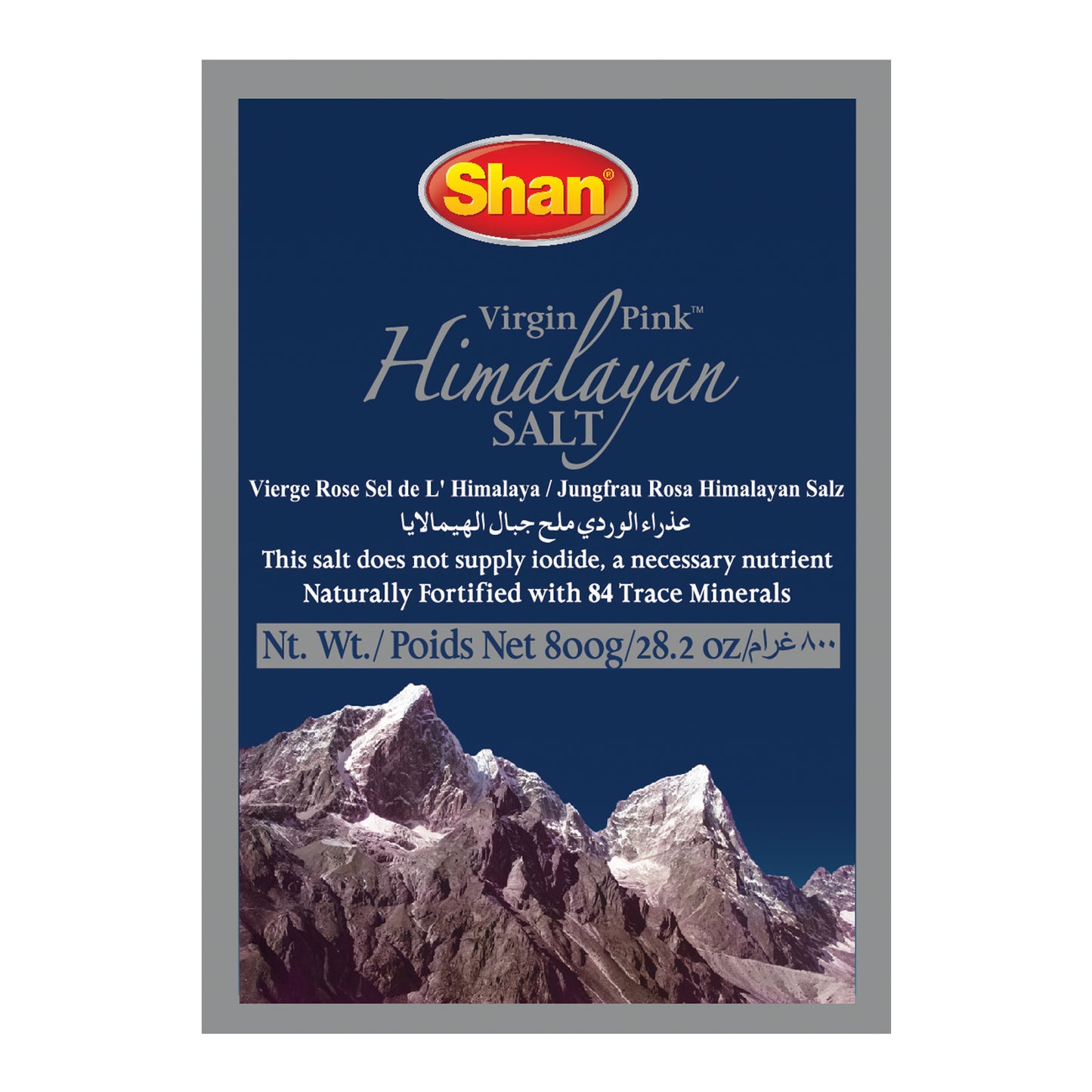 Shan Himalayan Virgin Pink Salt 800gm (Stand up Pouch)