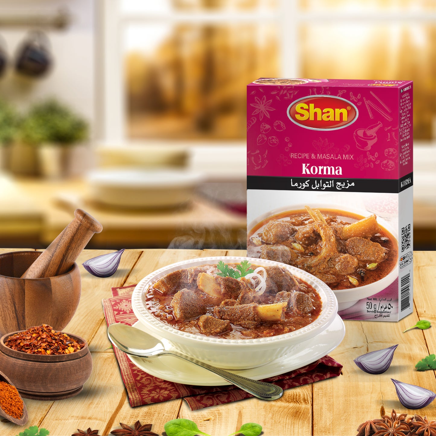 Shan Korma Recipe & Masala Mix 50gm