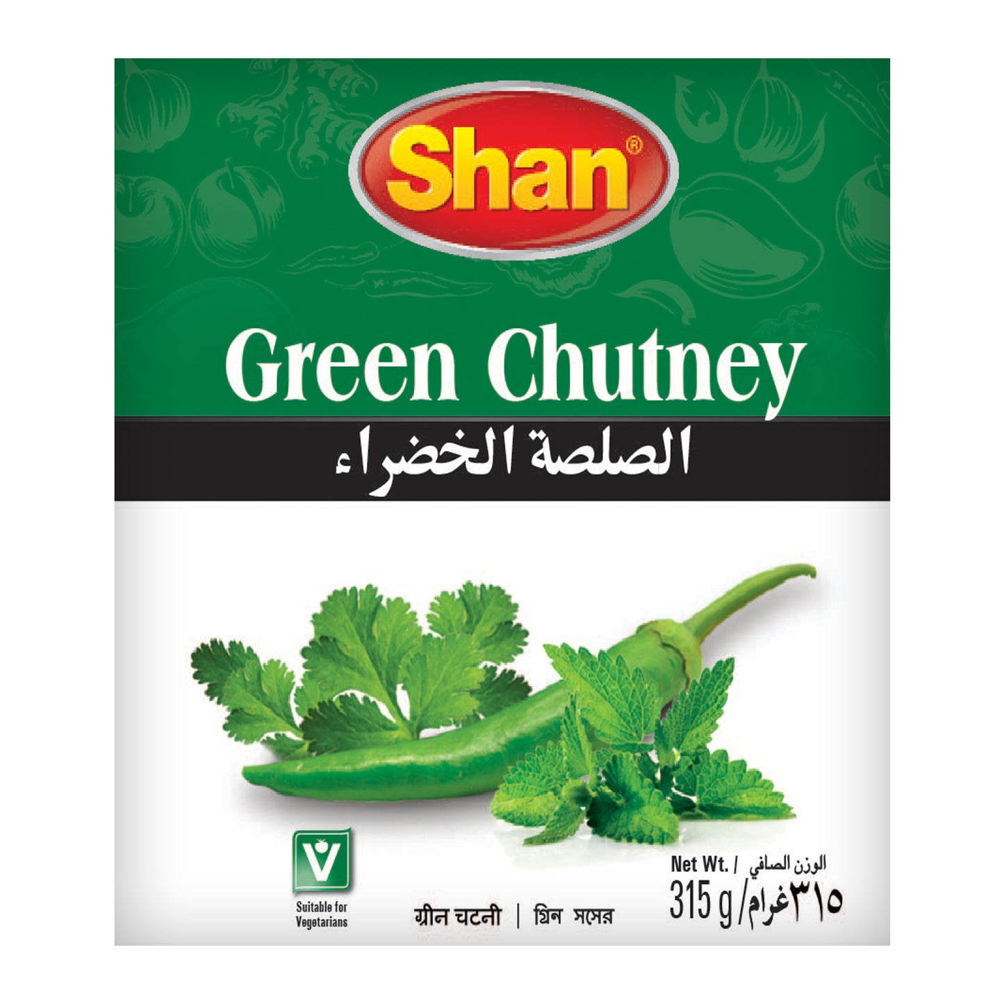 Shan Green Chutney 315gm