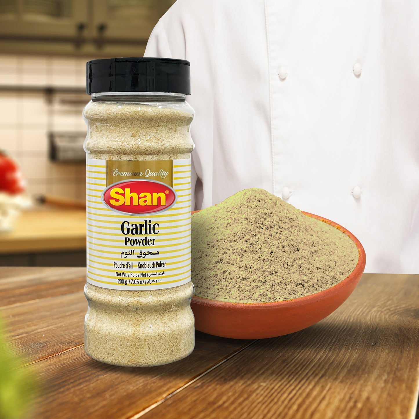 Shan Garlic Powder 200gm - Bottle