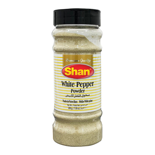 Shan White Pepper Powder 200gm - Bottle