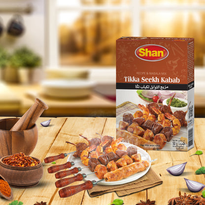 Shan Tikka Seekh Kabab Recipe & Masala Mix 50gm