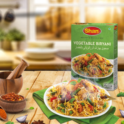 Shan Vegetable Biriyani Recipe & Masala Mix 45gm