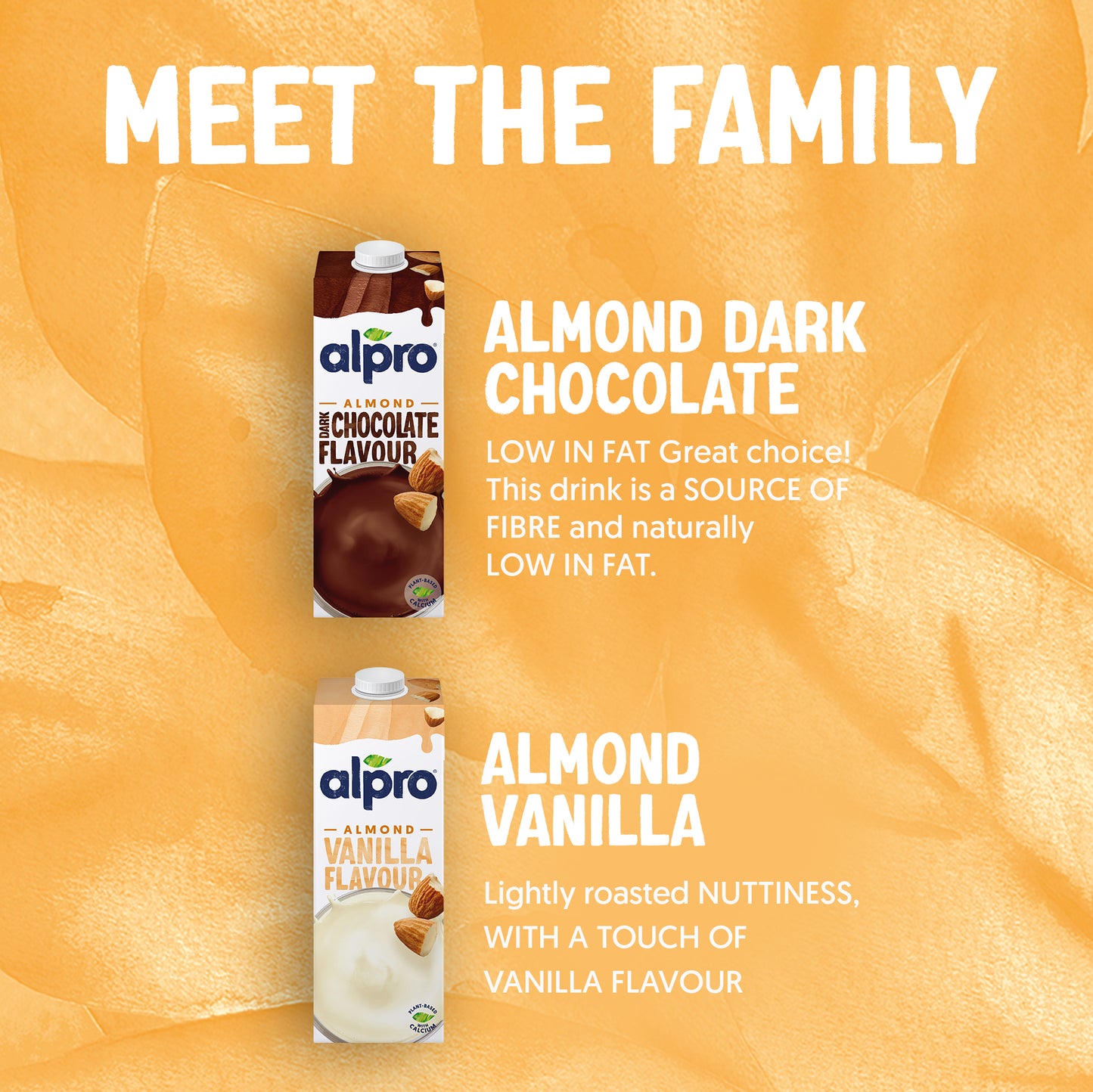 Alpro Almond Vanilla Drink 1L, 100% Plant Based And Dairy Free, Suitable For Vegans, Naturally Free From Lactose, Rich In Nutrients