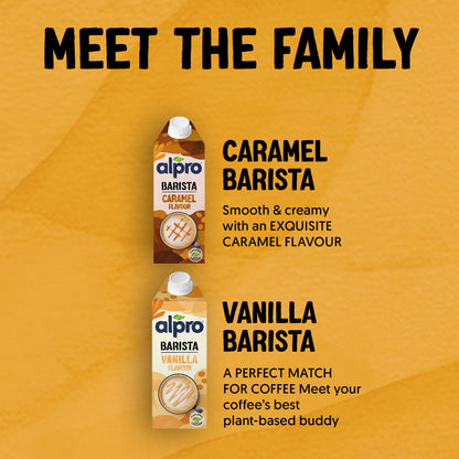 Alpro Barista Oat Vanilla 750ml Dual Pack, 100% Plant Based And Dairy Free, Suitable For Vegans, Naturally Free From Lactose, Rich In Nutrients