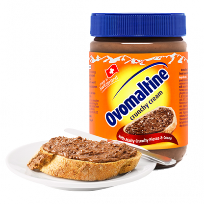 Ovomaltine Swiss Chocolate Spread with Malty Crunchy Pieces & Cocoa, 33% Malt, 380g
