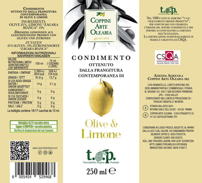 Coppini Arte Olearia Olive & Lemon Dressing Olive Oil 250ml