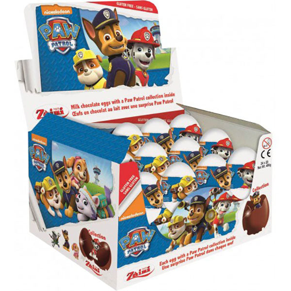 Zaini Paw Patrol (24 Chocolate Eggs)
