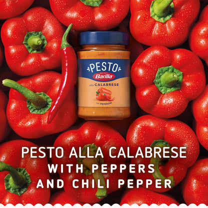 Barilla Pesto Calabrese Pasta Sauce with Chilli Peppers and Italian Cheese 190g