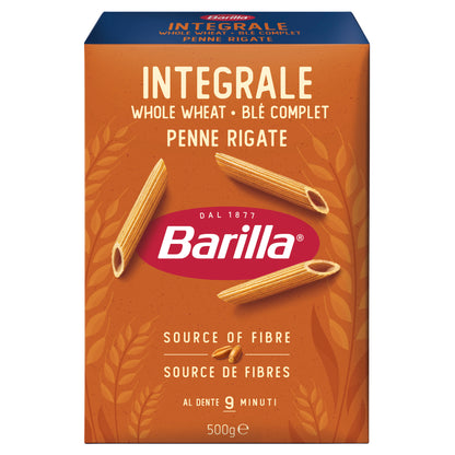 Barilla Pasta Penne Rigate Whole Wheat 500g