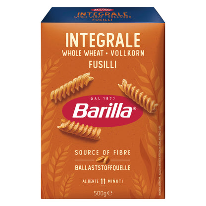 Barilla Pasta Fusilli Whole Wheat 500g